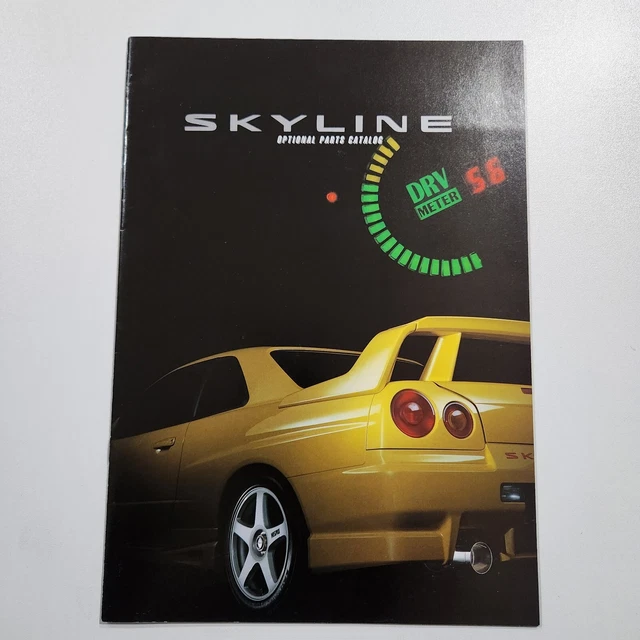 JDM ORIGINAL NISSAN Skyline R34 Dress Up Optional Parts Brochure