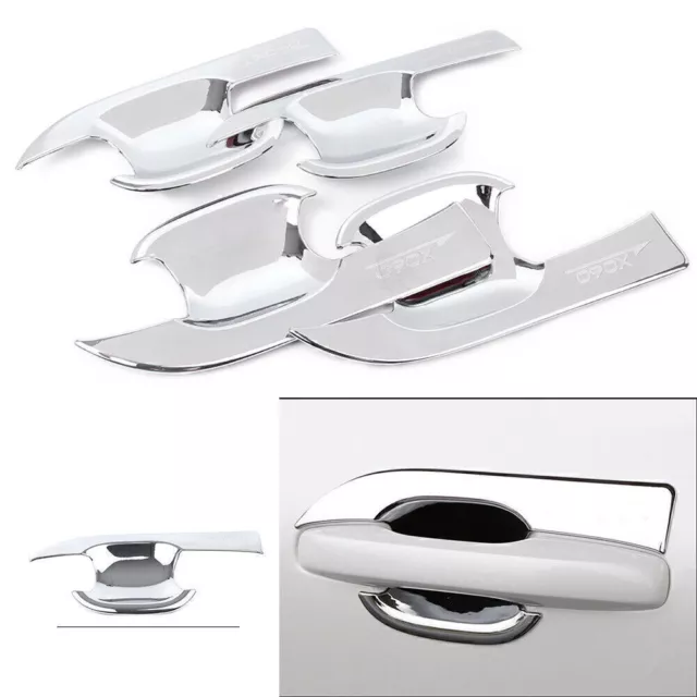 4x Car Exterior Side Door Handle Bowl Trim Fit Volvo XC60 2018 Chrome