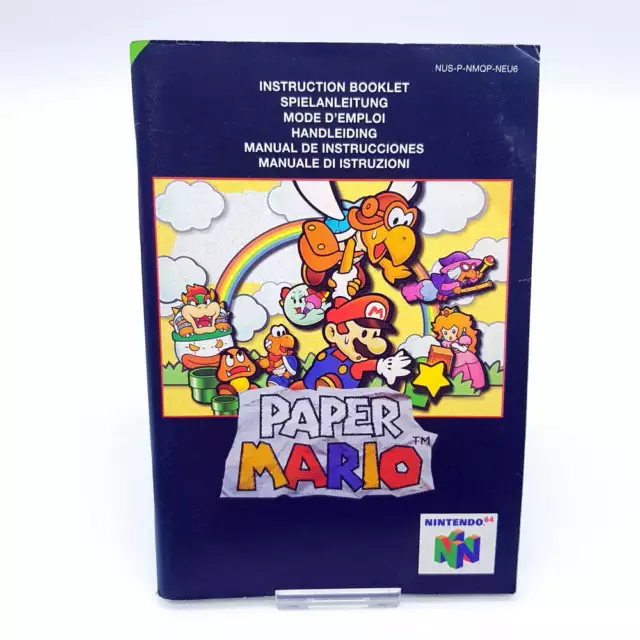 Nintendo 64 - N64 - Anleitung - Paper Mario