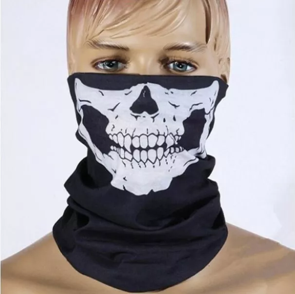 Ghost Skull Bandana Face Shield Mask Fishing UV Neck Tube Halloween Costume Gift 2