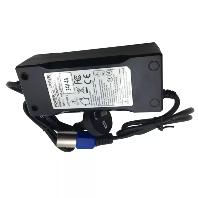 NEW 24V 4A 96W Electric Scooter Battery Charger For Shoprider Mobility Scooters 3