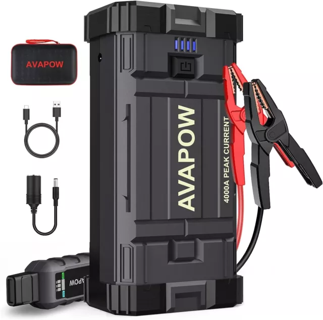 ASPERX AX4500 JUMP Starter, 4500A Peak Car Jump Starter for Up to All Gas  and $120.94 - PicClick