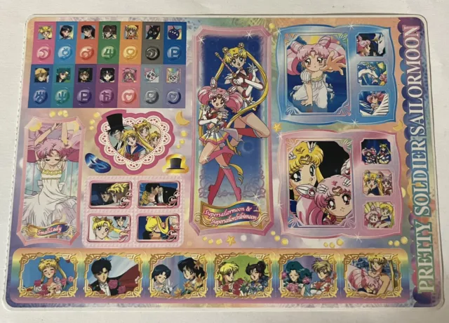 sailor moon anime Sticker Sheet from Japan Bandai Princess Serenity + Scouts