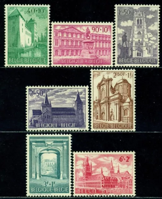 Belgium 1962 Castle,Royal Library,Basilica,Monument,Church,Abbey,Mi.1265,MNH