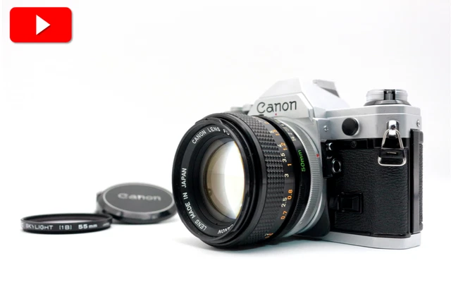 Appareil Photo Argentique Canon AE-1 Noir Avec Objectif FD 50mm F/1.4 S.S.C (Japon)