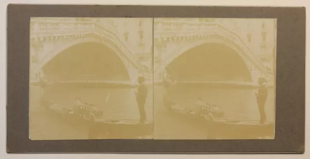 Venedig Gondel snapshot Foto Stereo Bastler P49p1n Vintage Citrat