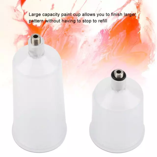 2Pcs Plastic Spray Paint Gun Airbrush Cup Pot - Fastmover Compatible