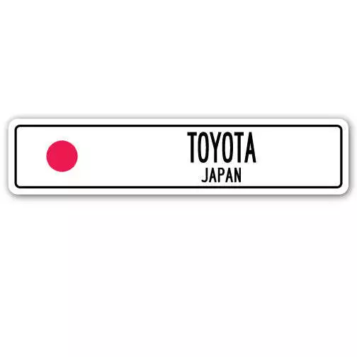 TOYOTA JAPAN Street Sign Japanese flag city country road wall gift