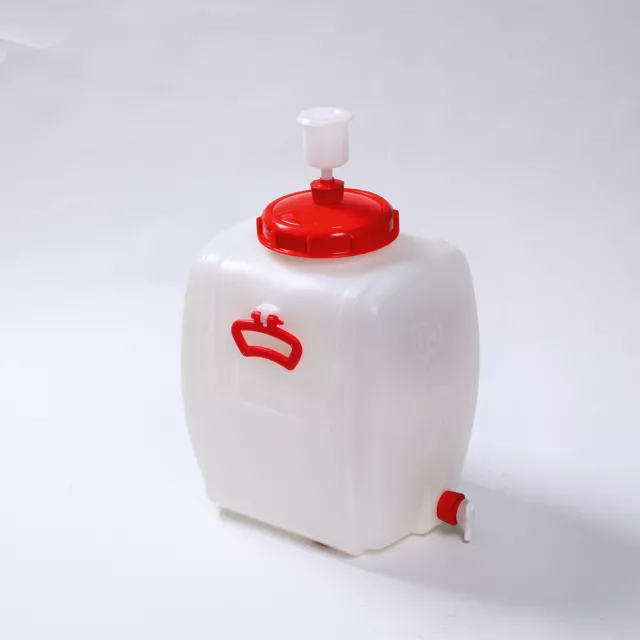 Maischefass Gärfass 60 Liter Komplett – Mit Gärspund, Ablaufhahn & Blindstopfen Für Bierbrauen & Weinherstellung