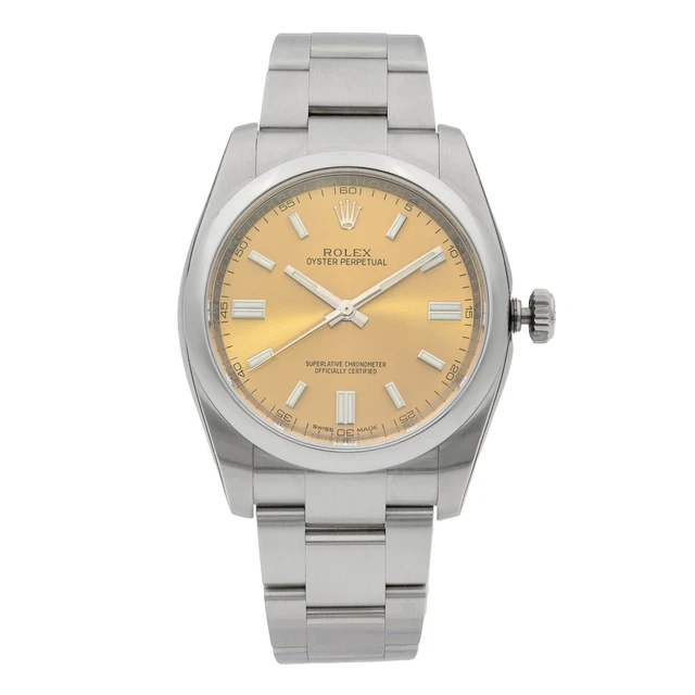 mens stainless steel rolex oyster perpetual