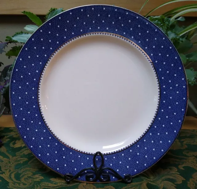 (1) vintage Ridgway England  10" Dinner Plate, Blue "Conway" est. 1782 2