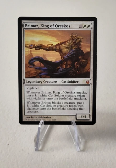Brimaz, King of Oreskos 1x FOIL BNG MTG Born of the Gods Mythic MINT white Brimaz, King of Oreskos 1x FOIL BNG MTG Born of the Gods Mythic MINT white