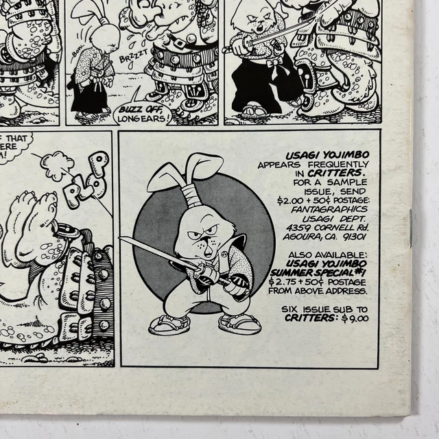 Zell Sworddancer 1 Early Usagi Yojimbo (1986, Thoughts & Images) 9