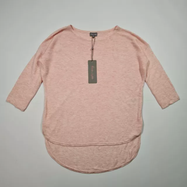 PHASE EIGHT WOMENS Jumper Pink XS 3 4 Sleeve Dolman Knitted