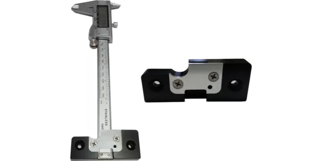 Aluminum Vernier Caliper Base Depth Gauge Attachment - 6 to 8 Inch Digital/Dial