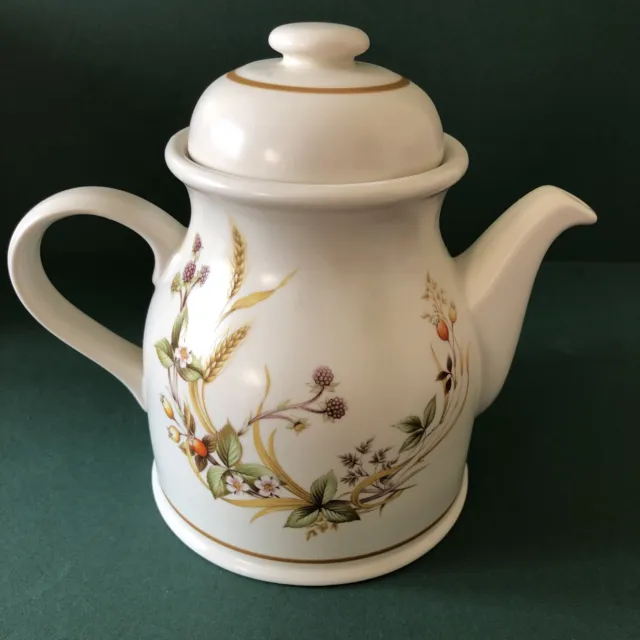 M & S (Marks And Spencer) Small Tea / Coffee Pot - Harvest Pattern 1418