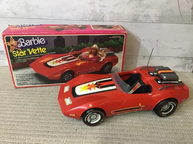 Vintage Barbie Star'Vette Corvette 1975 mit OVP ( Big Jim )Rotes Auto Mattel