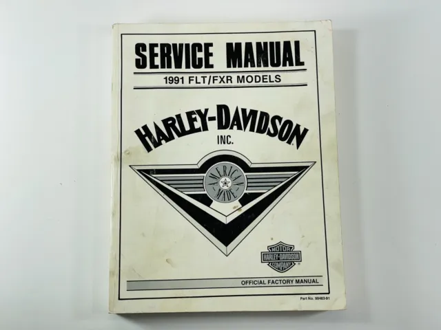 1991 Harley-Davidson FLT/FXR Official Service Manual - 99483-91
