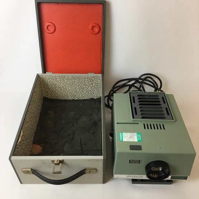 VINTAGE PROJECTOR PRINZ Lowline 300 35mm Slide Projector In Case