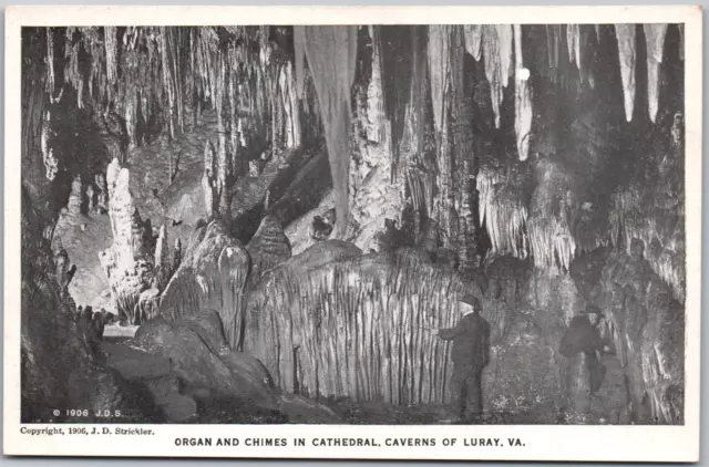 Luray Virginia VA Organ Chimes Cathedral Caverns 1906 USA Vintage WB Postcard UP