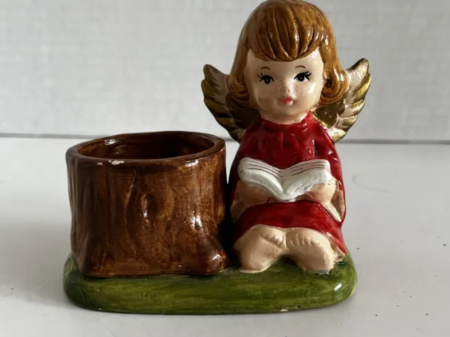 Lefton Christmas ANGEL GIRL Votive Candle Holder