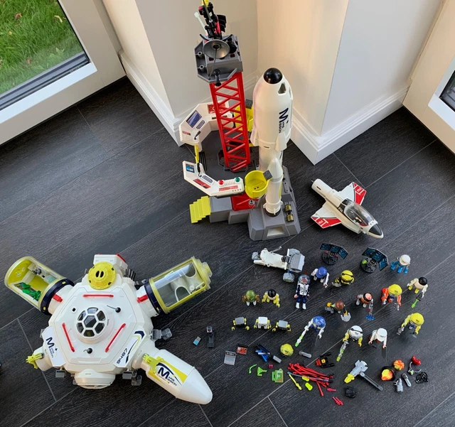 Playmobil Mars-Rakete (9488) und Mars-Station (9487) + Zubehör