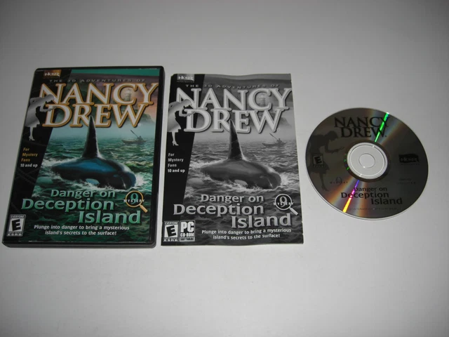 NANCY DREW 9 - DANGER ON DECEPTION ISLAND Pc Cd Rom US - FAST POST