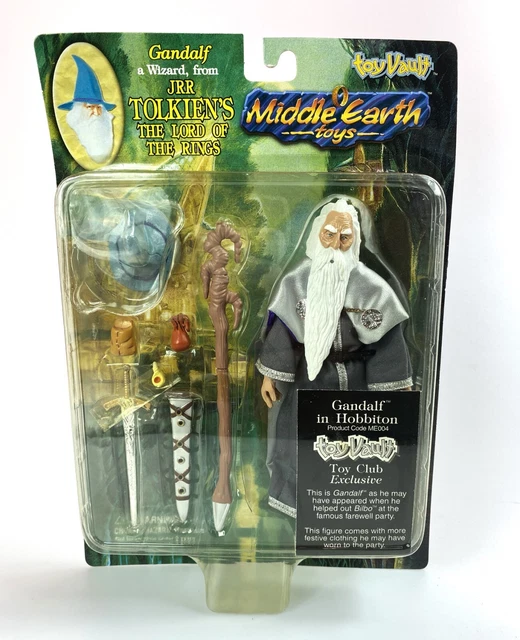 GANDALF IN HOBBITON LOTR Lord Of The Rings Action Figure New 1998 Toy