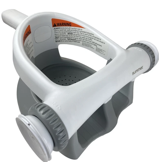 Summer Infant My Bath Seat Gray / White