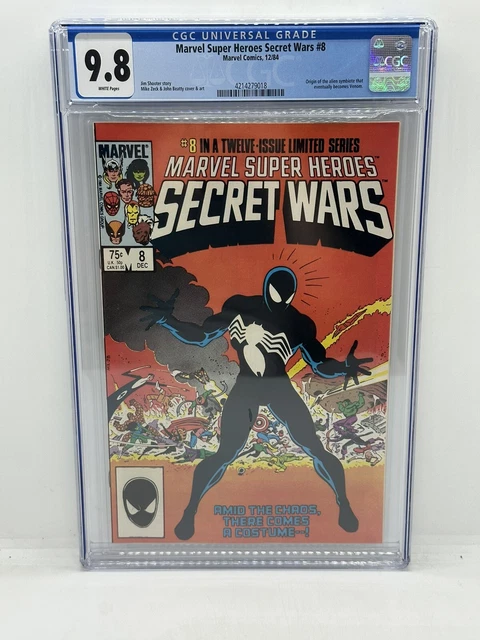 Marvel Super Heroes Secret Wars #8 CGC 9.8 NM/MT 1984 Origin of Symbiote , Venom