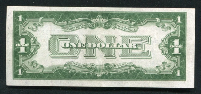 Fr. 1601 1928-A $1 One Dollar “Funnyback” Silver Certificate About Unc  2