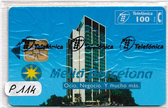 Scheda Telefonica/Schede Telefoniche Spagna Privee P114 Blister Rif. Esp 2/6