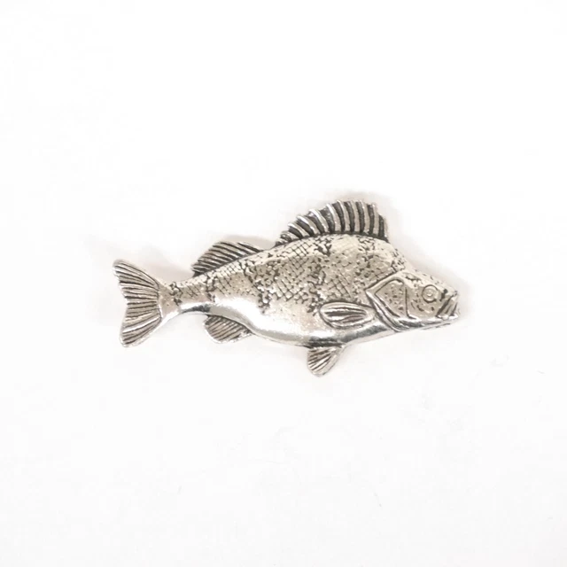Perca Pin de Solapa Pescado Regalo Agujón Sombrero Adorno Nuevo