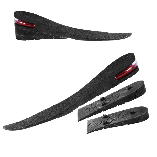 ROSENICE 1 par unisex 3 capas, 6 cm, cojín de aire PU, plantilla más alta