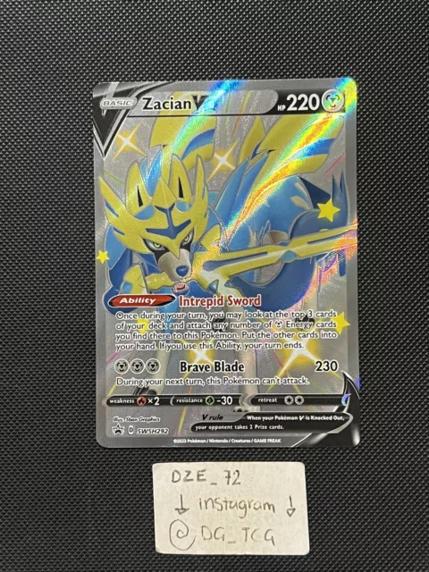 ZAMAZENTA V SWSH293 (Shiny) Black Star Promos Pokémon Card $4.00 - PicClick  AU