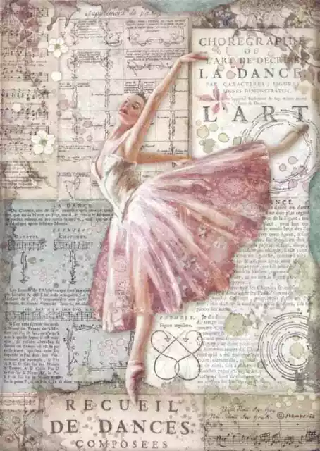 Rice Paper for Decoupage Sheet Stamperia A/4 - Passion dancer