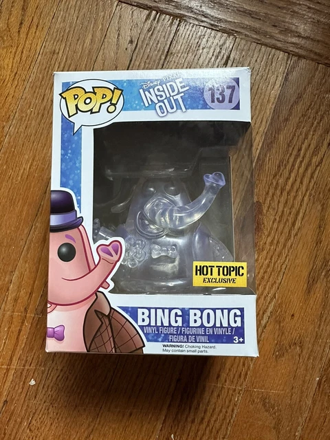 Funko Pop Disney Pixar Inside Out BING BONG #137 Clear Hot Topic Exclusive Vinyl