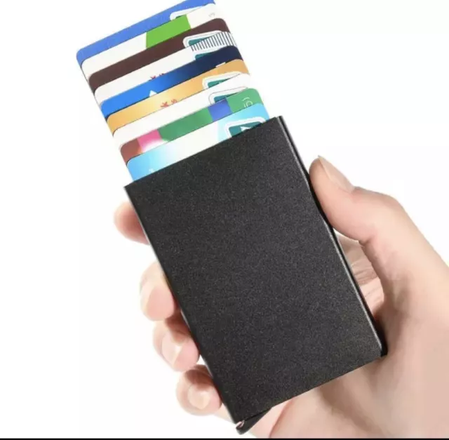 Mens RFID Blocking Slim Wallet ID Credit Card Holder Thin Minimalist