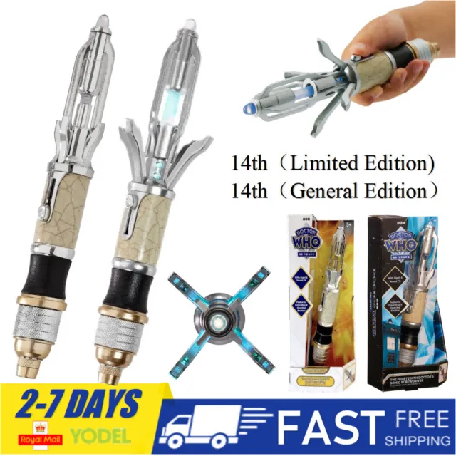 Doctor Who 14th Doctor's Sonic Screwdriver Lights & Sounds Model 60th Brand  New