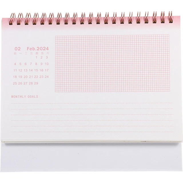 DESK CALENDAR 2024 Standing Flip Calendar2024 Office Decorate £8.54