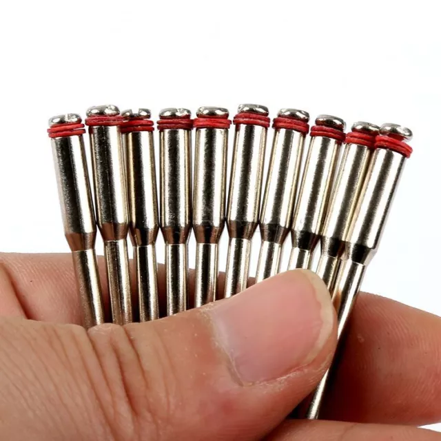 10pcs 1/8" Miniature Mandrel Abrasive 2mm Dia Wheel Holder Power Rotary Tools