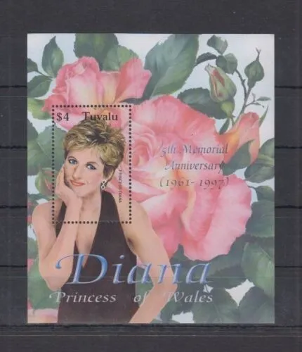 148.TUVALU 2003 Briefmarke M/S Berühmte People-Princess Diana, 5TH. Gedenken