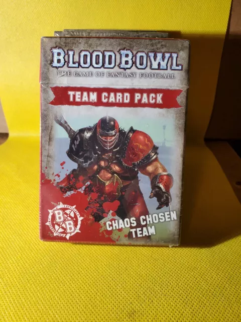 GW Games Workshop Blood Bowl Team Card Pack Chaos Chosen Team