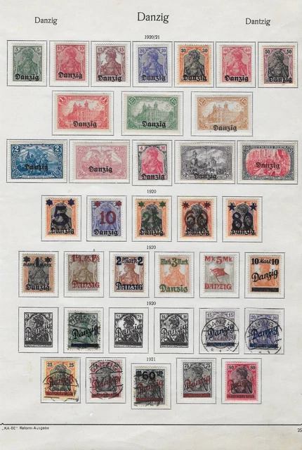 Danzig Sammlung ( gestempelt / Falz)  bitte ansehen / 45015 / #  220