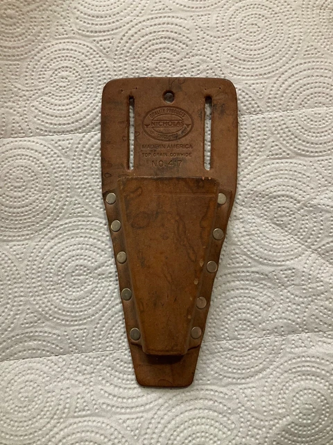 Vintage Nicholas No. 417 Top Grain Cowhide- Leather Tool Pouch made in USA
