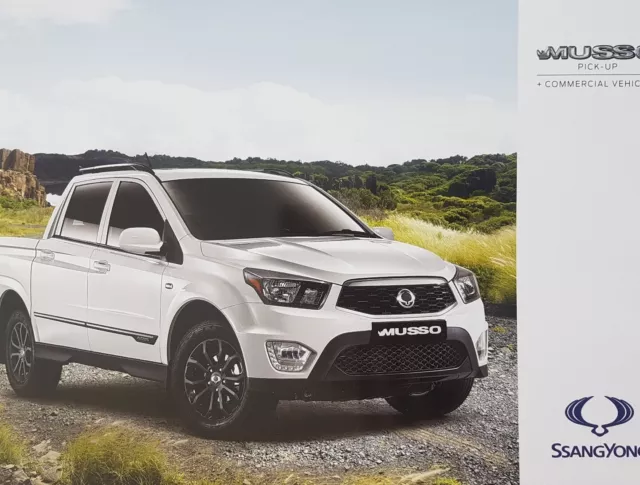 Ssangyong Musso Pick-Up & Commercial Vehicles Car Sales Brochure 2017