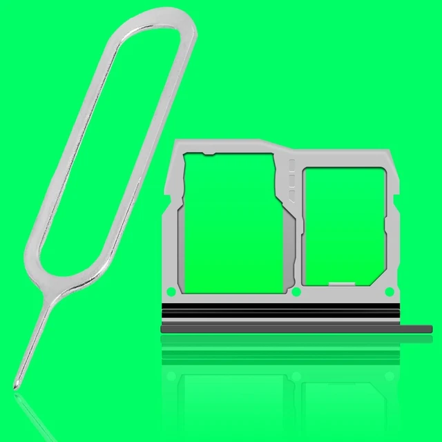 Premium Real SIM and Memory Card Tray Holder & Card Ejection Pin for LG G6 VS988