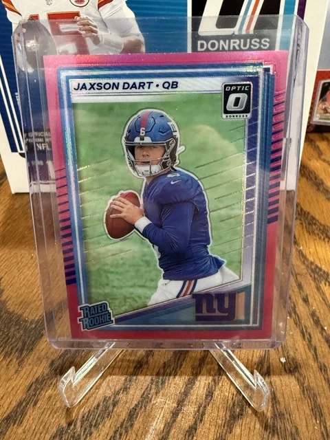 thumbnail image 2 of 2025 Donruss Jaxson Dart #400 – New York Giants – Rated Rookie Ungraded Card 2 of 2
