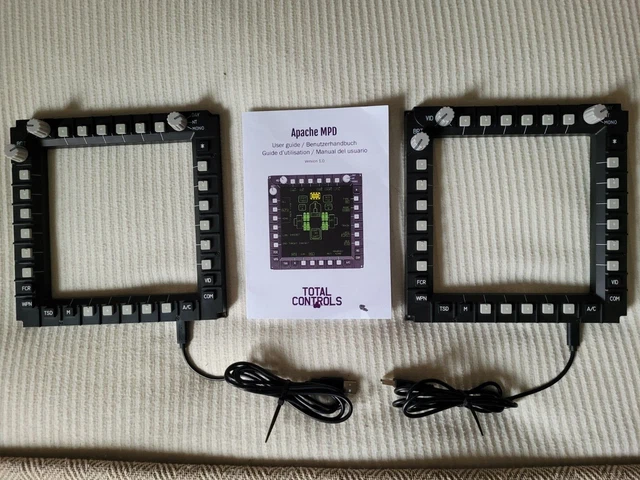 TOTAL CONTROLS APACHE MPD bezels (pair) £120.00 - PicClick UK