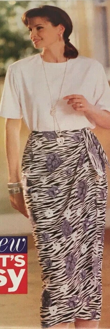 Butterick See & Sew Now Sewing Pattern 6886 Misses Top Skirt Easy Uncut